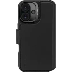 Decoded Echt Leren 2-in-1 Book Wallet Case hoesje voor Apple iPhone 16 - Black