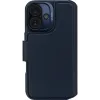 Decoded Echt Leren 2-in-1 Book Wallet Case hoesje voor Apple iPhone 16 - Navy