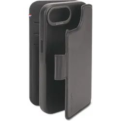 Decoded Echt Leren 2-in-1 Book Wallet Case hoesje voor Apple iPhone 17e/16e - Black