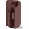 Decoded Echt Leren 2-in-1 Book Wallet Case hoesje voor Apple iPhone 17e/16e - Chocolate Brown
