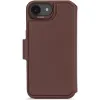 Decoded Echt Leren 2-in-1 Book Wallet Case hoesje voor Apple iPhone 17e/16e - Chocolate Brown 2