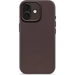 Decoded Echt Leren Back Cover hoesje voor Apple iPhone 17 - Chocolate Brown