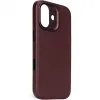 Decoded Echt Leren Back Cover hoesje voor Apple iPhone 17 - Dark Ruby 2