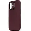 Decoded Echt Leren Back Cover hoesje voor Apple iPhone 17 - Dark Ruby 7
