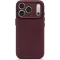Decoded Echt Leren Back Cover hoesje voor Apple iPhone 17 Pro - Dark Ruby