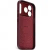Decoded Echt Leren Back Cover hoesje voor Apple iPhone 17 Pro - Dark Ruby 3