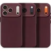Decoded Echt Leren Back Cover hoesje voor Apple iPhone 17 Pro - Dark Ruby 8