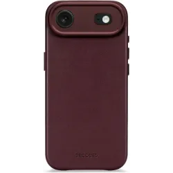 Decoded Echt Leren Back Cover hoesje voor Apple iPhone Air - Dark Ruby