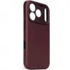 Decoded Echt Leren Back Cover hoesje voor Apple iPhone 17 Pro Max - Dark Ruby 2