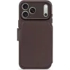 Decoded Echt Leren 2-in-1 Book Wallet Case hoesje voor Apple iPhone 17 Pro Max - Chocolate Brown