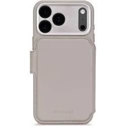 Decoded Echt Leren 2-in-1 Book Wallet Case hoesje voor Apple iPhone 17 Pro - Solid Clay