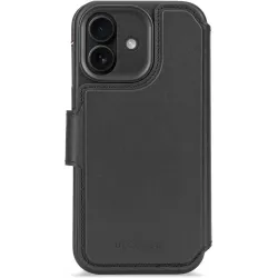 Decoded Echt Leren 2-in-1 Book Wallet Case hoesje voor Apple iPhone 17 - Black