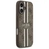 Guess 4G Printed Stripes Hard Case Back Cover hoesje met MagSafe voor Apple iPhone 17 - Bruin 2