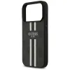 Guess 4G Printed Stripes Hard Case Back Cover hoesje met MagSafe voor Apple iPhone 17 Pro - Zwart 4