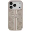 Guess 4G Printed Stripes Hard Case Back Cover hoesje met MagSafe voor Apple iPhone 17 Pro - Roze 3