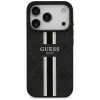 Guess 4G Printed Stripes Hard Case Back Cover hoesje met MagSafe voor Apple iPhone 17 Pro Max - Zwart 1