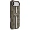 Guess 4G Printed Stripes Hard Case Back Cover hoesje met MagSafe voor Apple iPhone Air - Bruin 3