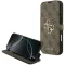 Guess 4G Big Metal Logo Book Wallet Case hoesje voor Apple iPhone 17 Pro Max - Bruin