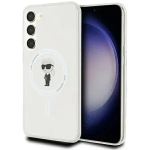 Karl Lagerfeld IML Ikonik Back Cover hoesje met MagSafe voor Samsung Galaxy S24 Plus - Transparant