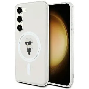 Karl Lagerfeld IML Ikonik Back Cover hoesje met MagSafe voor Samsung Galaxy S24 - Transparant
