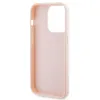 Karl Lagerfeld 3D Rubber Glitter Logo Back Cover hoesje voor Apple iPhone 15 Pro - Roze 6