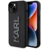 Karl Lagerfeld 3D Rubber Glitter Logo Back Cover hoesje voor Apple iPhone 15 Plus/14 Plus - Zwart 0
