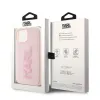 Karl Lagerfeld 3D Rubber Glitter Logo Back Cover hoesje voor Apple iPhone 15 Plus/14 Plus - Roze 7