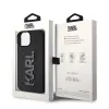 Karl Lagerfeld 3D Rubber Glitter Logo Back Cover hoesje voor Apple iPhone 15 - Zwart 7