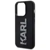 Karl Lagerfeld 3D Rubber Glitter Logo Back Cover hoesje voor Apple iPhone 15 Pro Max - Zwart 5