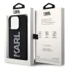 Karl Lagerfeld 3D Rubber Glitter Logo Back Cover hoesje voor Apple iPhone 15 Pro Max - Zwart 7