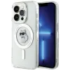Karl Lagerfeld IML Choupette Back Cover hoesje met MagSafe voor Apple iPhone 15 Pro - Transparant