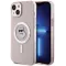 Karl Lagerfeld IML Choupette Back Cover hoesje met MagSafe voor Apple iPhone 15 Plus/14 Plus - Roze
