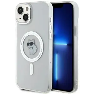 Karl Lagerfeld IML Choupette Back Cover hoesje met MagSafe voor Apple iPhone 15 Plus/14 Plus - Transparant