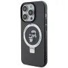 Karl Lagerfeld Ring Stand Karl & Choupette Hard Case Back Cover hoesje met MagSafe voor Apple iPhone 15 Pro - Zwart 2