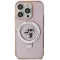 Karl Lagerfeld Ring Stand Karl & Choupette Hard Case Back Cover hoesje met MagSafe voor Apple iPhone 15 Plus/14 Plus - Roze