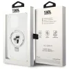 Karl Lagerfeld Ring Stand Karl & Choupette Hard Case Back Cover hoesje met MagSafe voor Apple iPhone 14 Pro - Wit 8