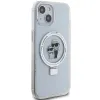 Karl Lagerfeld Ring Stand Karl & Choupette Hard Case Back Cover hoesje met MagSafe voor Apple iPhone 14 - Wit 4