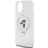 Karl Lagerfeld Ring Stand Karl & Choupette Hard Case Back Cover hoesje met MagSafe voor Apple iPhone 14 - Wit 6