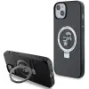 Karl Lagerfeld Ring Stand Karl & Choupette Hard Case Back Cover hoesje met MagSafe voor Apple iPhone 14 - Zwart