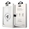 Karl Lagerfeld Ring Stand Karl & Choupette Hard Case Back Cover hoesje met MagSafe voor Apple iPhone 14 Pro Max - Wit 8