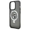 Karl Lagerfeld Ring Stand Karl & Choupette Hard Case Back Cover hoesje met MagSafe voor Apple iPhone 14 Pro Max - Zwart 6
