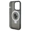 Karl Lagerfeld Ring Stand Karl & Choupette Hard Case Back Cover hoesje met MagSafe voor Apple iPhone 14 Pro Max - Zwart 7