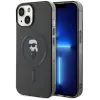 Karl Lagerfeld IML Ikonik Back Cover hoesje met MagSafe voor Apple iPhone 14 - Zwart