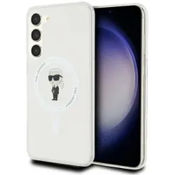 Karl Lagerfeld IML Ikonik Back Cover hoesje met MagSafe voor Samsung Galaxy S23 Plus - Transparant