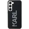 Karl Lagerfeld 3D Rubber Glitter Logo Back Cover hoesje voor Samsung Galaxy S23 Plus - Zwart 2