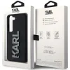 Karl Lagerfeld 3D Rubber Glitter Logo Back Cover hoesje voor Samsung Galaxy S23 Plus - Zwart 7