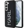 Karl Lagerfeld 3D Rubber Glitter Logo Back Cover hoesje voor Samsung Galaxy S23 - Zwart 0