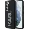 Karl Lagerfeld 3D Rubber Glitter Logo Back Cover hoesje voor Samsung Galaxy S23 - Zwart