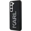 Karl Lagerfeld 3D Rubber Glitter Logo Back Cover hoesje voor Samsung Galaxy S24 - Zwart 1
