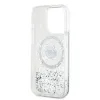 Karl Lagerfeld Liquid Glitter Choupette Head Back Cover hoesje met MagSafe voor Apple iPhone 14 Pro Max - Transparant 6
